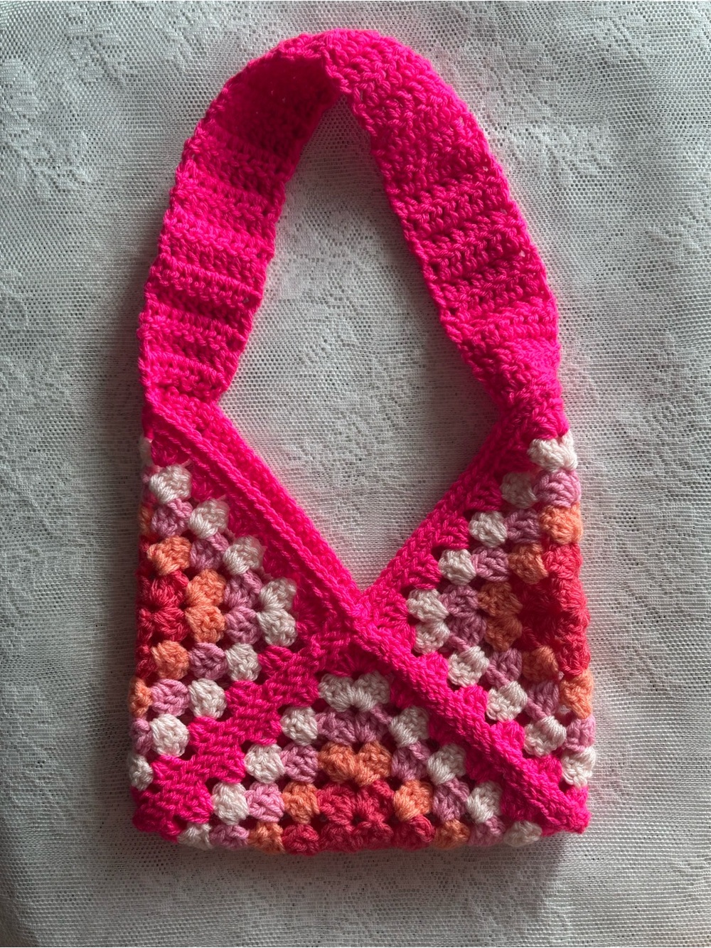 Crochet Granny Square Mini Purse